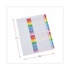 Universal One Numerical Index Tab 8-1/2 x 11", 1-31, Multicolor UNV24814